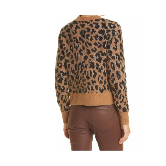 FRAME Leopard Print Sweater. - Picture 2 of 7